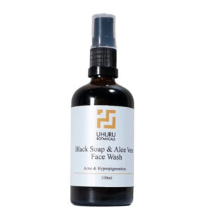 African Black Soap Cleanser with Shea Butter, Aloe Vera & Tea Tree | For Acne-Prone, Sensitive & Dry Skin